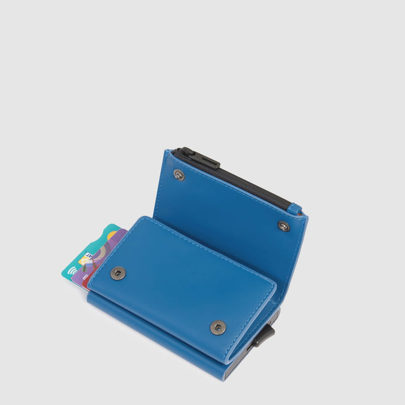 Pop-up wallet with money pocket