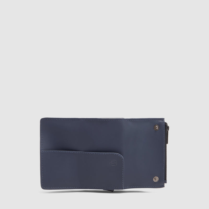Pop-up wallet with money pocket