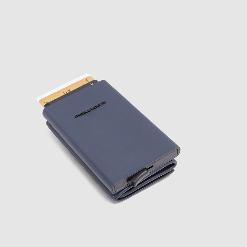Billetera compacta automática con monedero