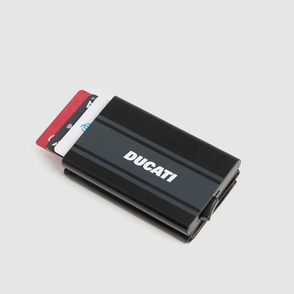Portafoglio uomo compatto "Piquadro x Ducati" 