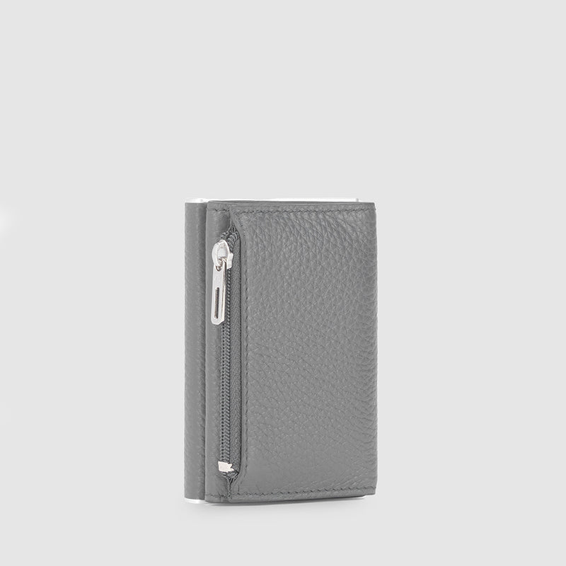 Compact wallet avec système coulissant