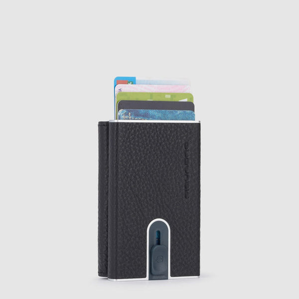 Compact Wallet mit Schiebesystem und Münz-Fach