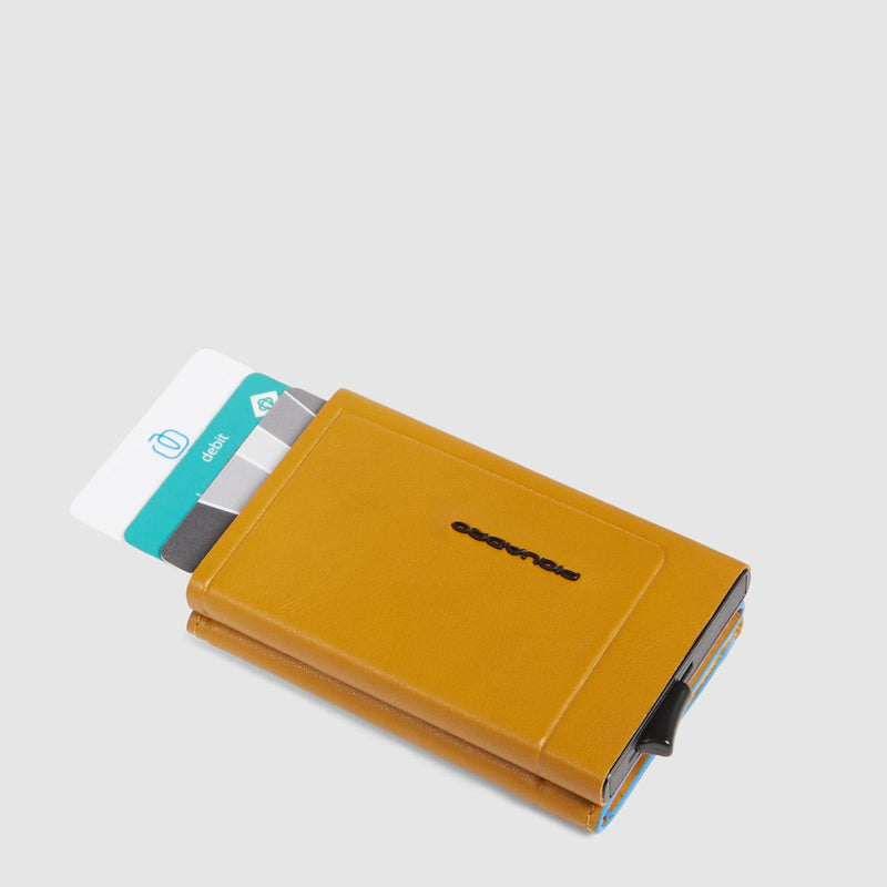 Billetera compacta automática con monedero