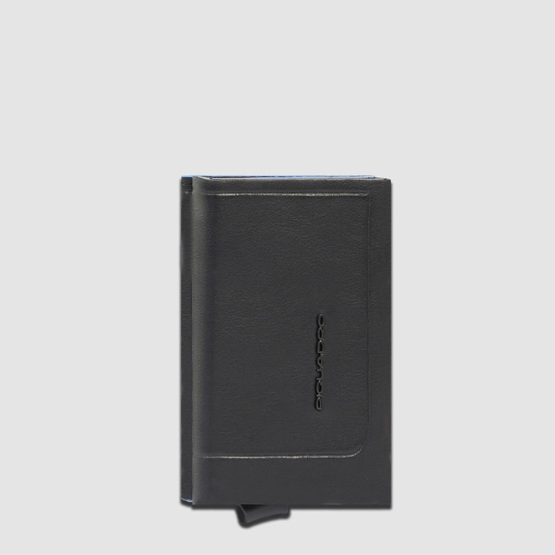 Billetera compacta automática con monedero
