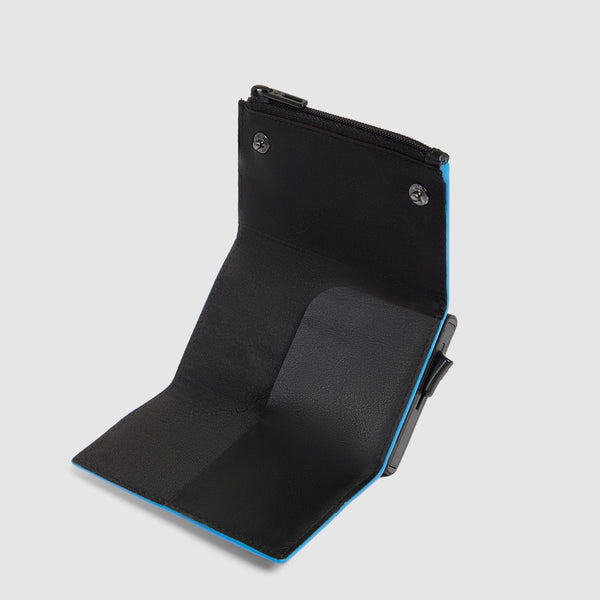 Billetera compacta automática con monedero