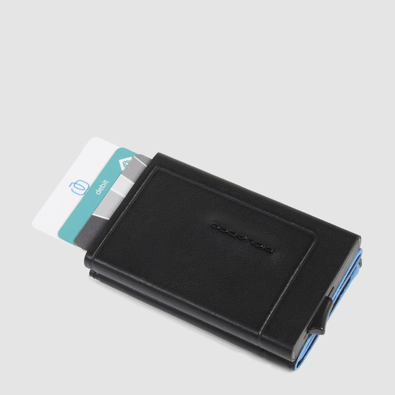 Billetera compacta automática con monedero