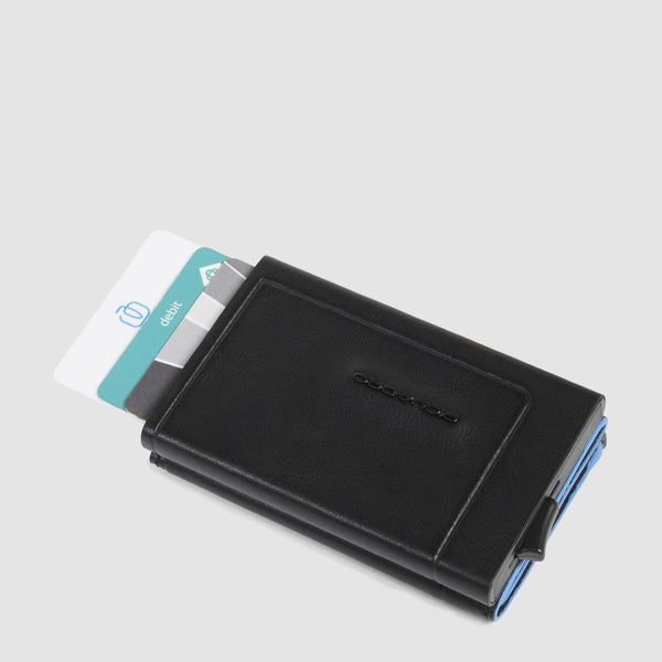 Billetera compacta automática con monedero