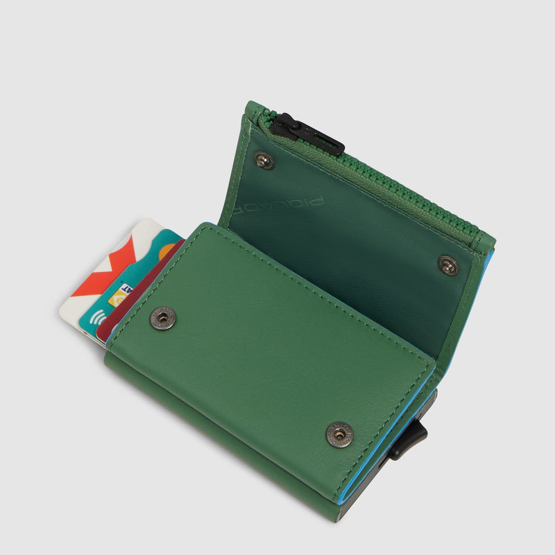 Pop-up wallet with money pocket