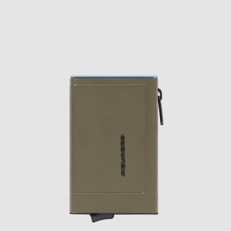 Billetera compacta automática con monedero