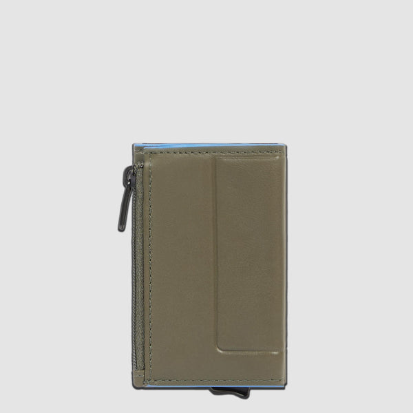 Billetera compacta automática con monedero