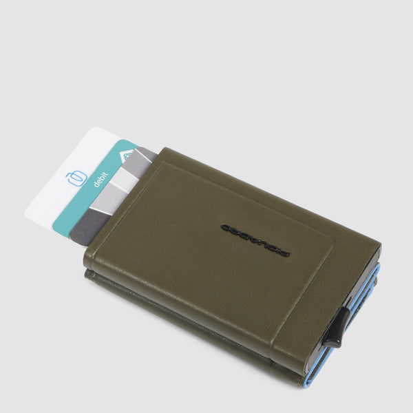 Billetera compacta automática con monedero