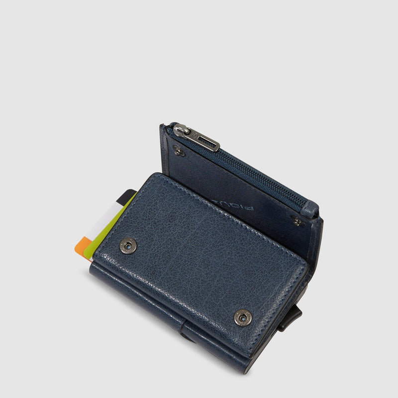 Pop-up wallet with money pocket