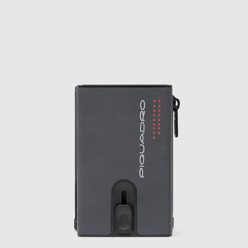 Compact wallet with sliding system and coin pocket - 1