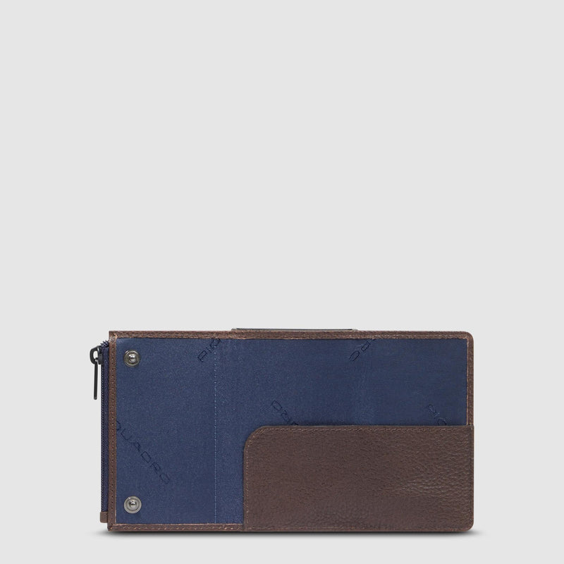 Pop-up wallet with money pocket
