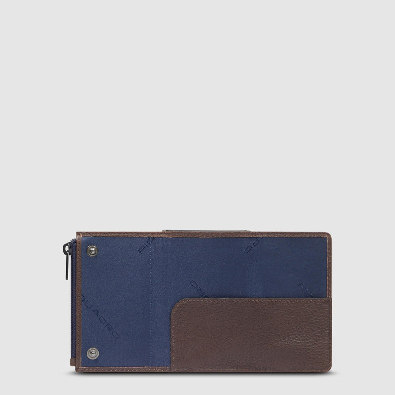 Pop-up wallet with money pocket