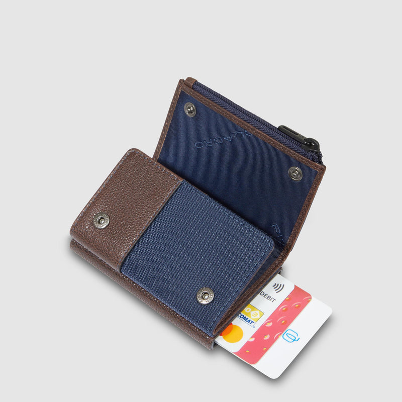 Pop-up wallet with money pocket