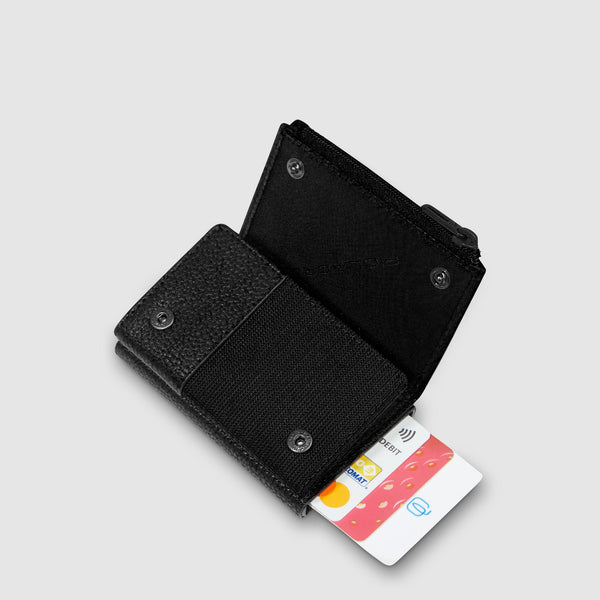 Portefeuille compact pop-up avec porte-monnaie
