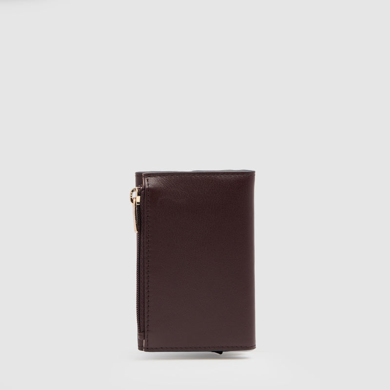 Portefeuille compact pop-up femme