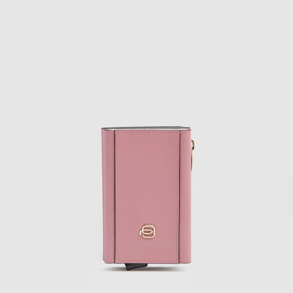 Compact Women's Wallet with Pop-Up Card Holder - 1