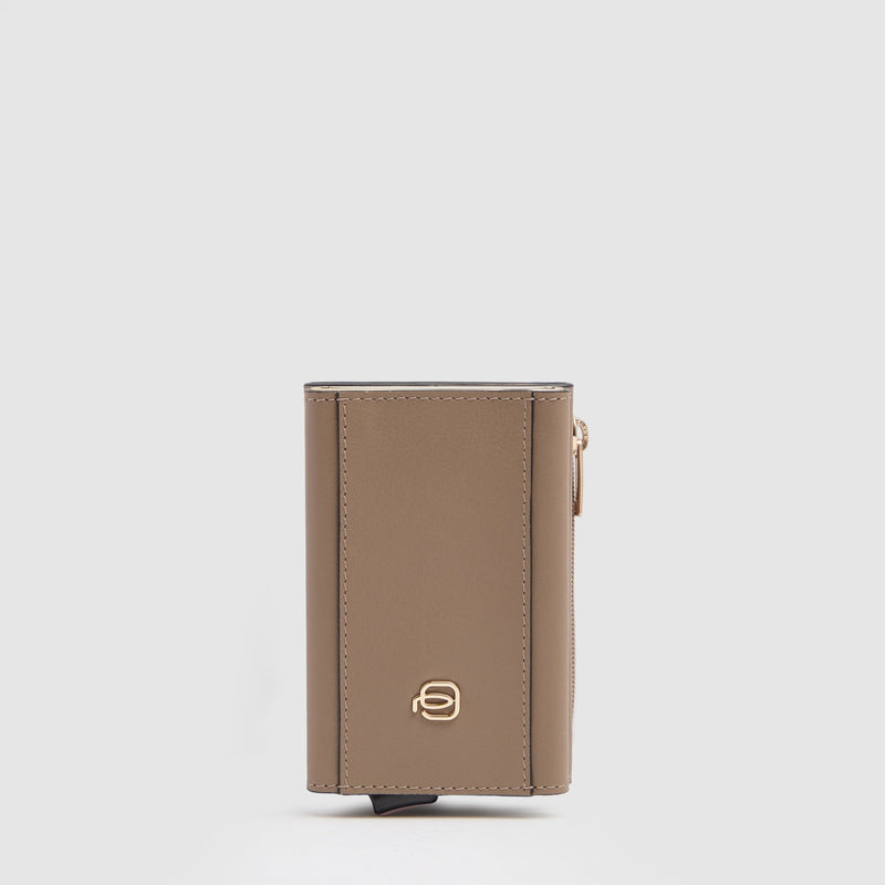 Compact Women's Wallet with Pop-Up Card Holder