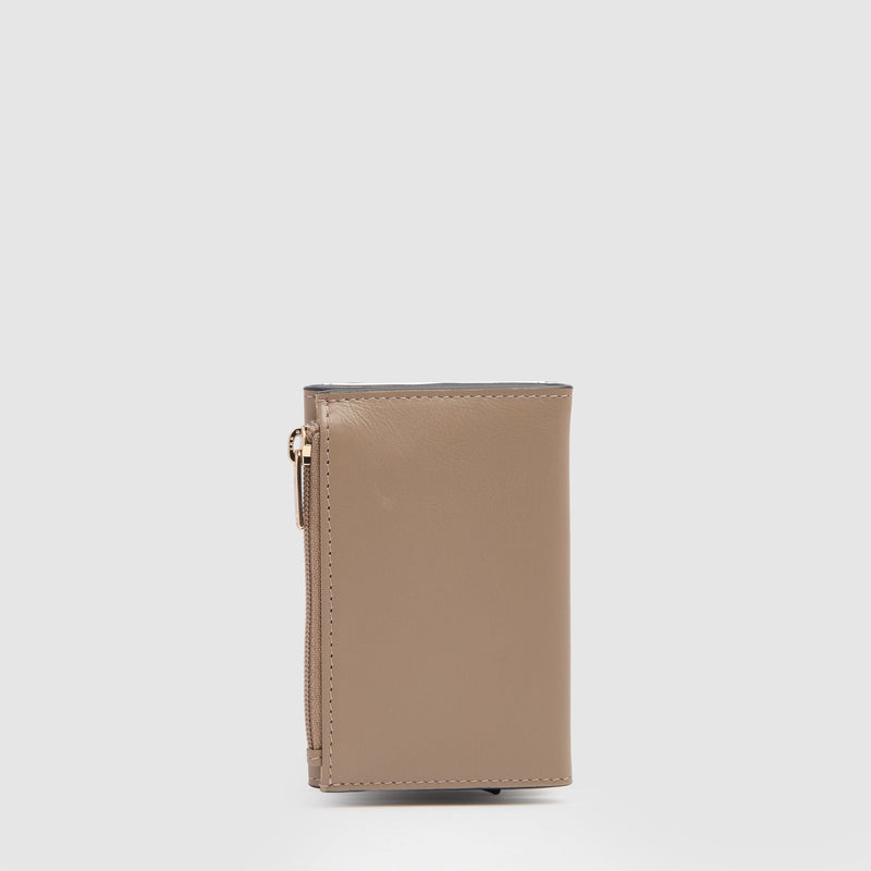 Compact Women's Wallet with Pop-Up Card Holder