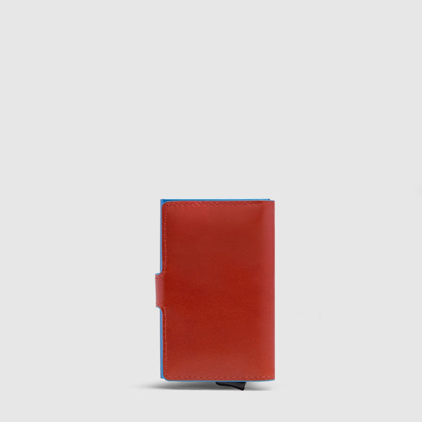 Pop-up Card Holder in Metal and Leather with RFID - 2