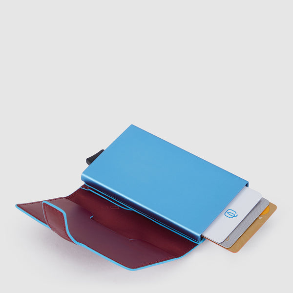 Credit card holder case in metal