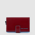 Pop-Up Metal and Leather Card Holder
