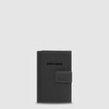 Pop-Up Card Holder in Metal & Water-Resistant Fabric