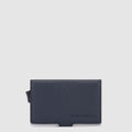 Metal and Leather Pop-Up Card Holder