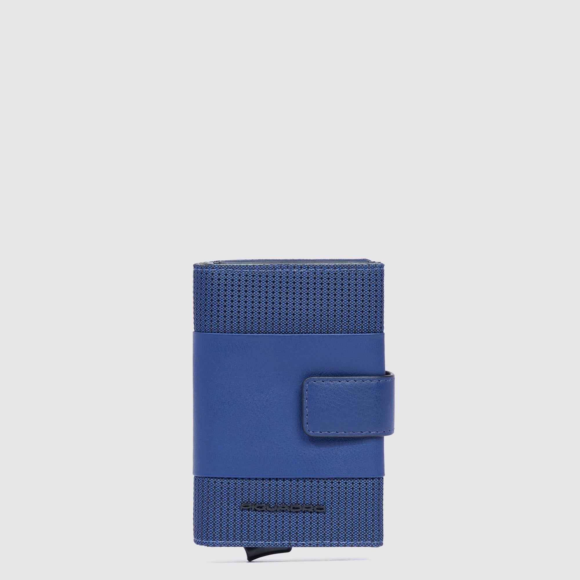 Credit card holder case in metal - blue Credit card holder case in metal - blue