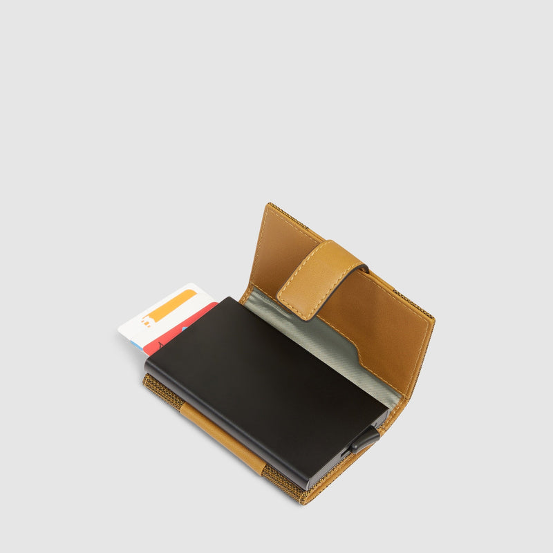 Tarjetero de metal y material biobasado