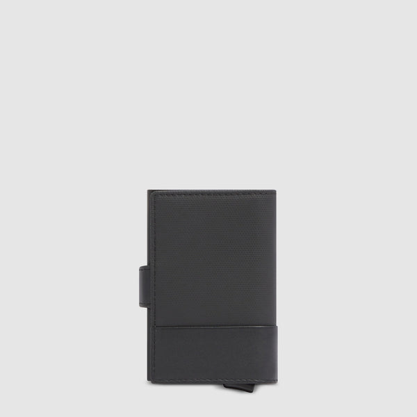 Pop-Up Metal and Leather Card Holder with RFID Protection - 2