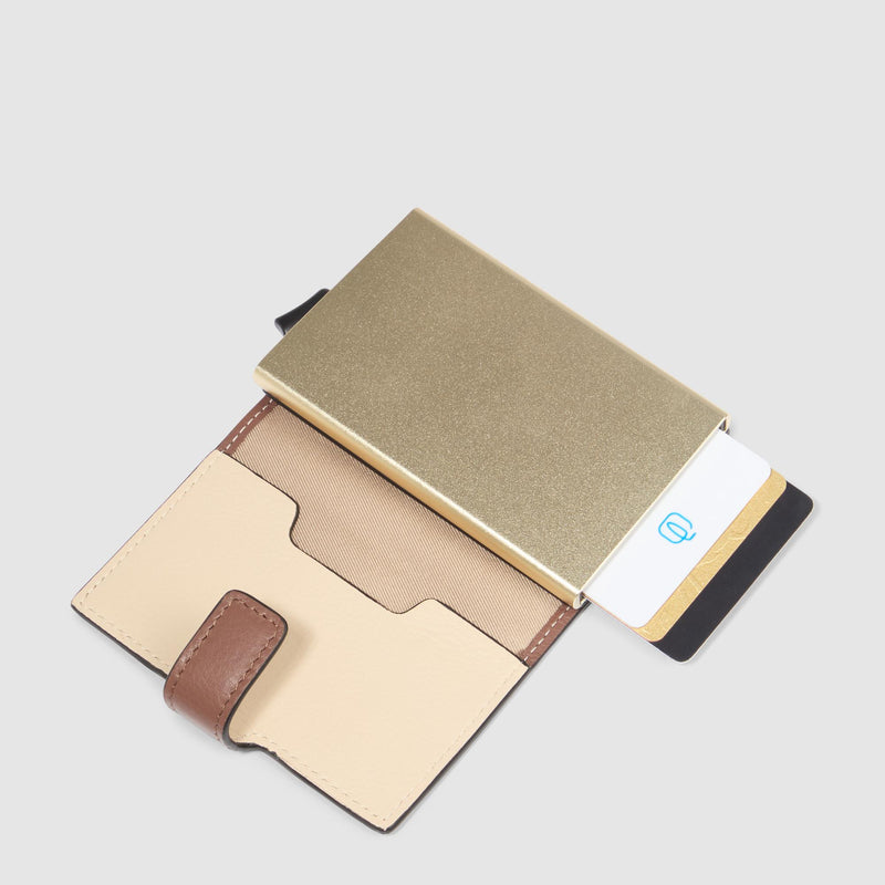 Portacarte donna automatico