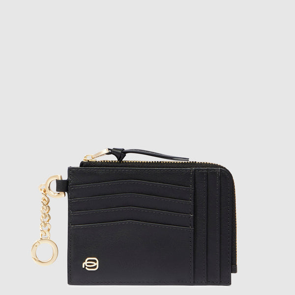 Women's coin pouch with key chain