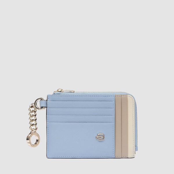 Women's card holder with keychain