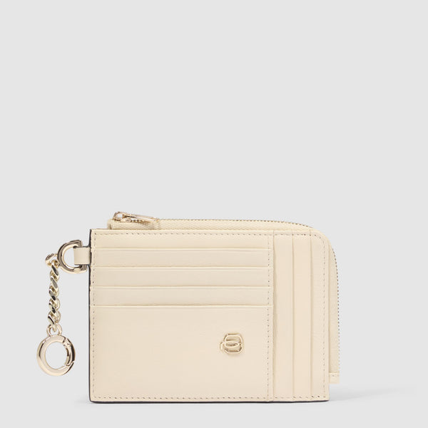 Women's card holder with keychain