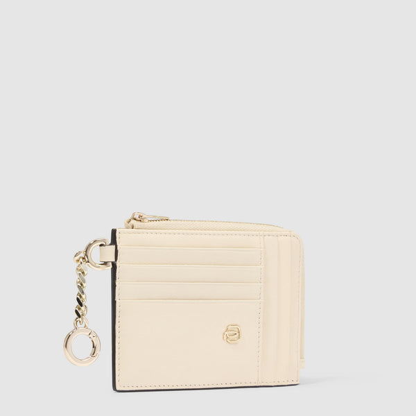 Women's card holder with keychain