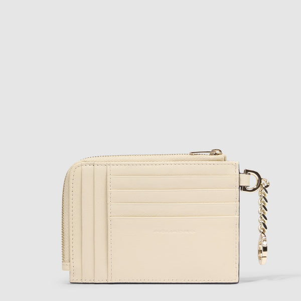 Women's card holder with keychain