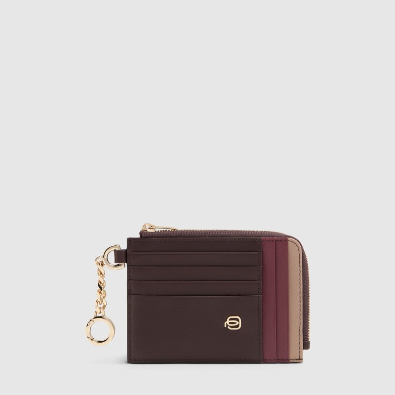 Women's Leather Card Holder, 8 Slots & RFID Protection