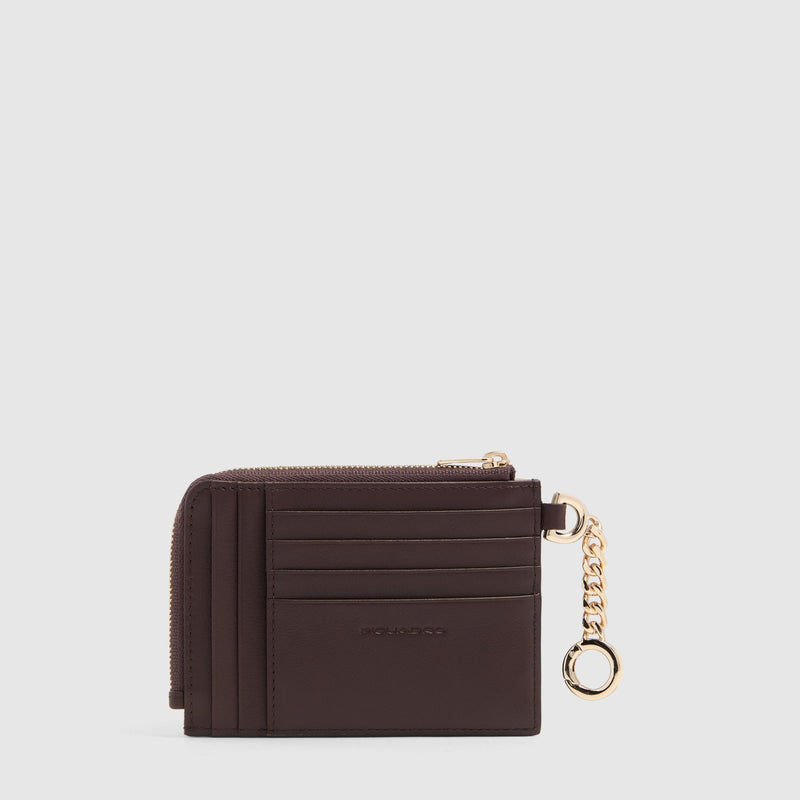 Women's Leather Card Holder, 8 Slots & RFID Protection