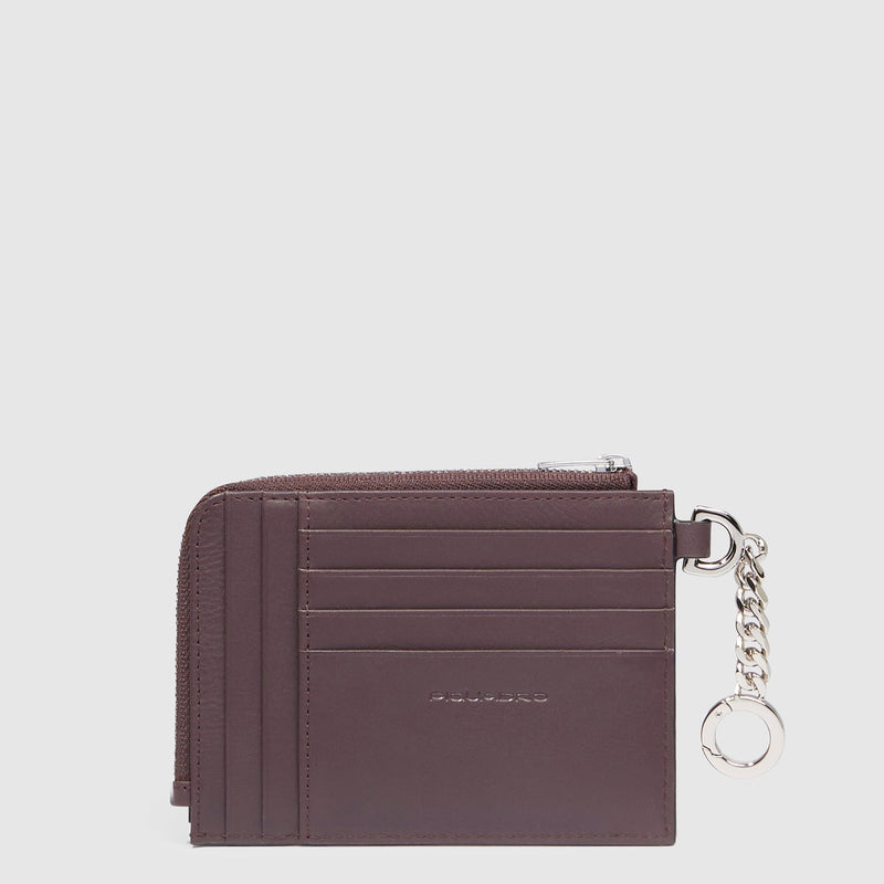 Women's Leather Card Holder, 8 Slots & RFID Protection - Dark purple/Purple - photo 2