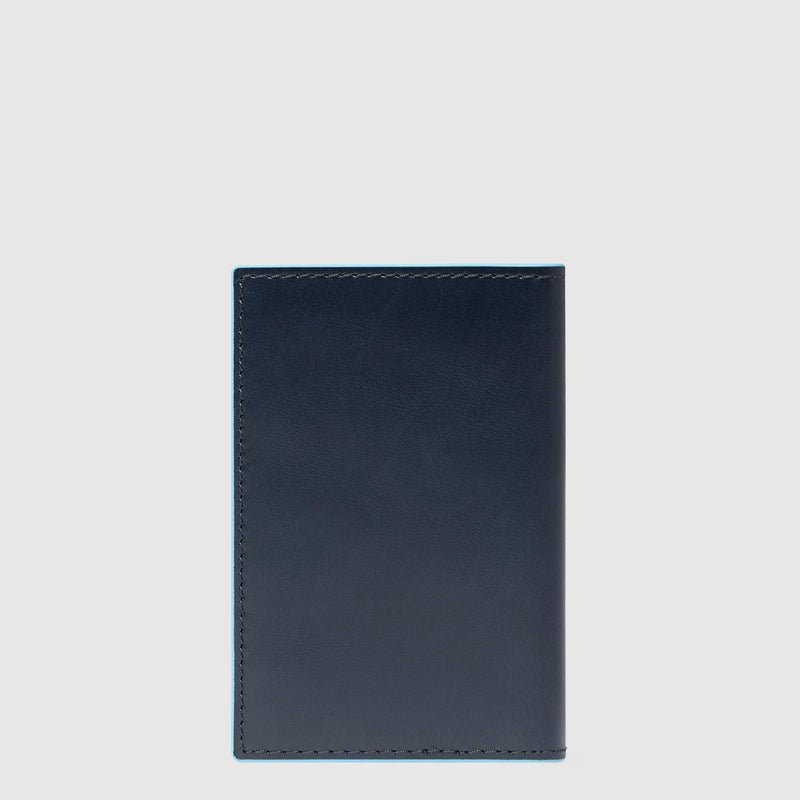 Men's slim bifold credit card wallet, vertical