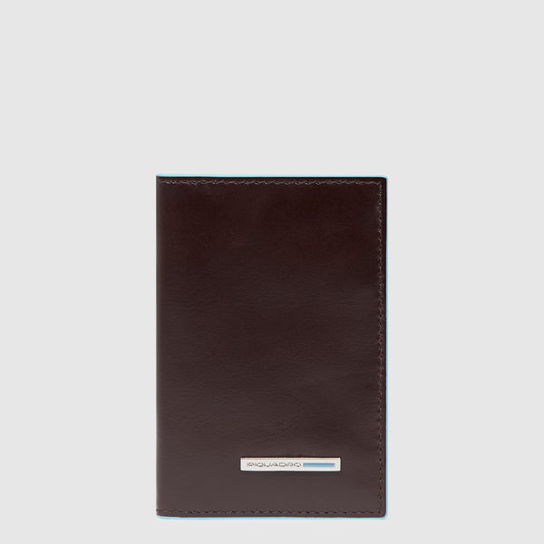 Men's slim bifold credit card wallet, vertical