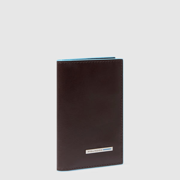 Men's slim bifold credit card wallet, vertical