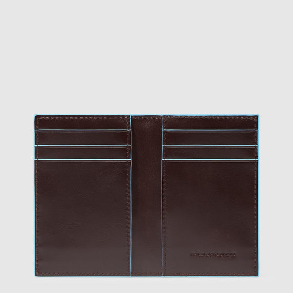 Men's slim bifold credit card wallet, vertical