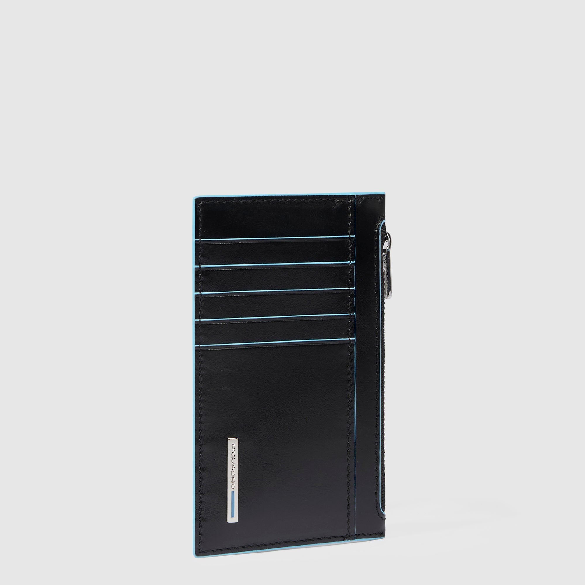 Tarjetero monedero hombre sutil negro - Main Image