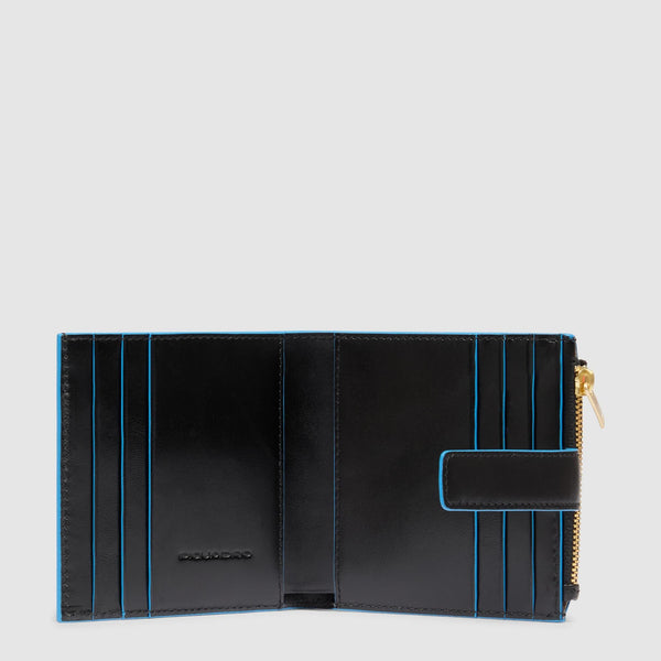 Women's cardholder with zipped money pocket