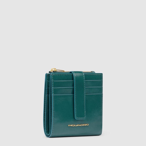 Women's cardholder with zipped money pocket