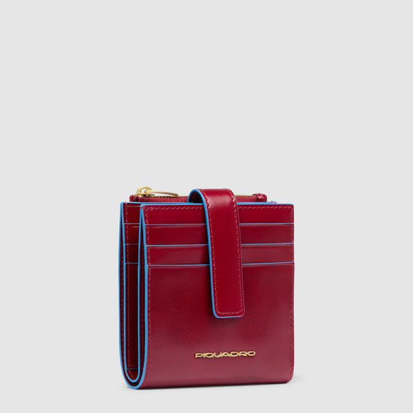 Women's cardholder with zipped money pocket